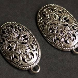 Two 2 Viking Brooches. Silver Apron Pins. Fretwork Turtle Brooch Set. Shoulder Brooches. Norse Jewelry. Historical Renaissance Jewelry. image 3