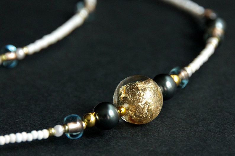 Eyeglass Necklace or Badge Lanyard. Midnight Blue Eyeglass Etsy