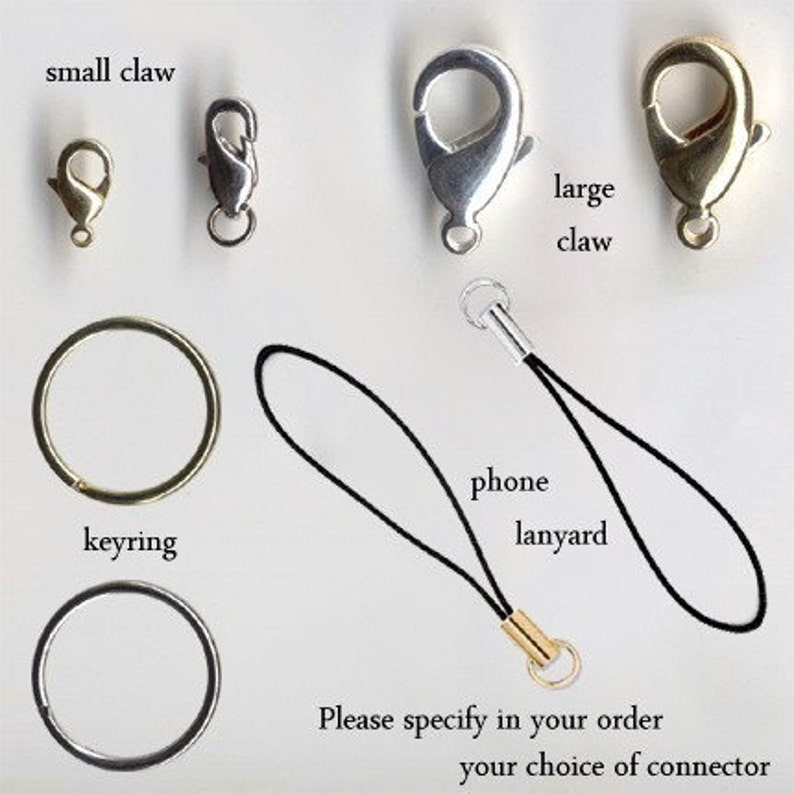 Crystal Charm. Taupe Crystal Pendant. Car Charm, Phone Charm, Purse Charm or Zipper Pull. Handmade Charm. image 4