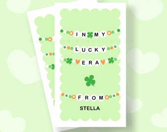 Etiqueta editable del Día de San Patricio (Descarga instantánea e imprimible)