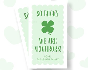 Etiqueta editable para el día de San Patricio, etiqueta para obsequios del día de San Patricio, Lucky Era, plantilla Corjl, In My Lucky Charm Era, etiqueta para pulsera de la amistad