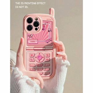 Pink Retro Computer Phone Case for iPhone 15 Pro Max