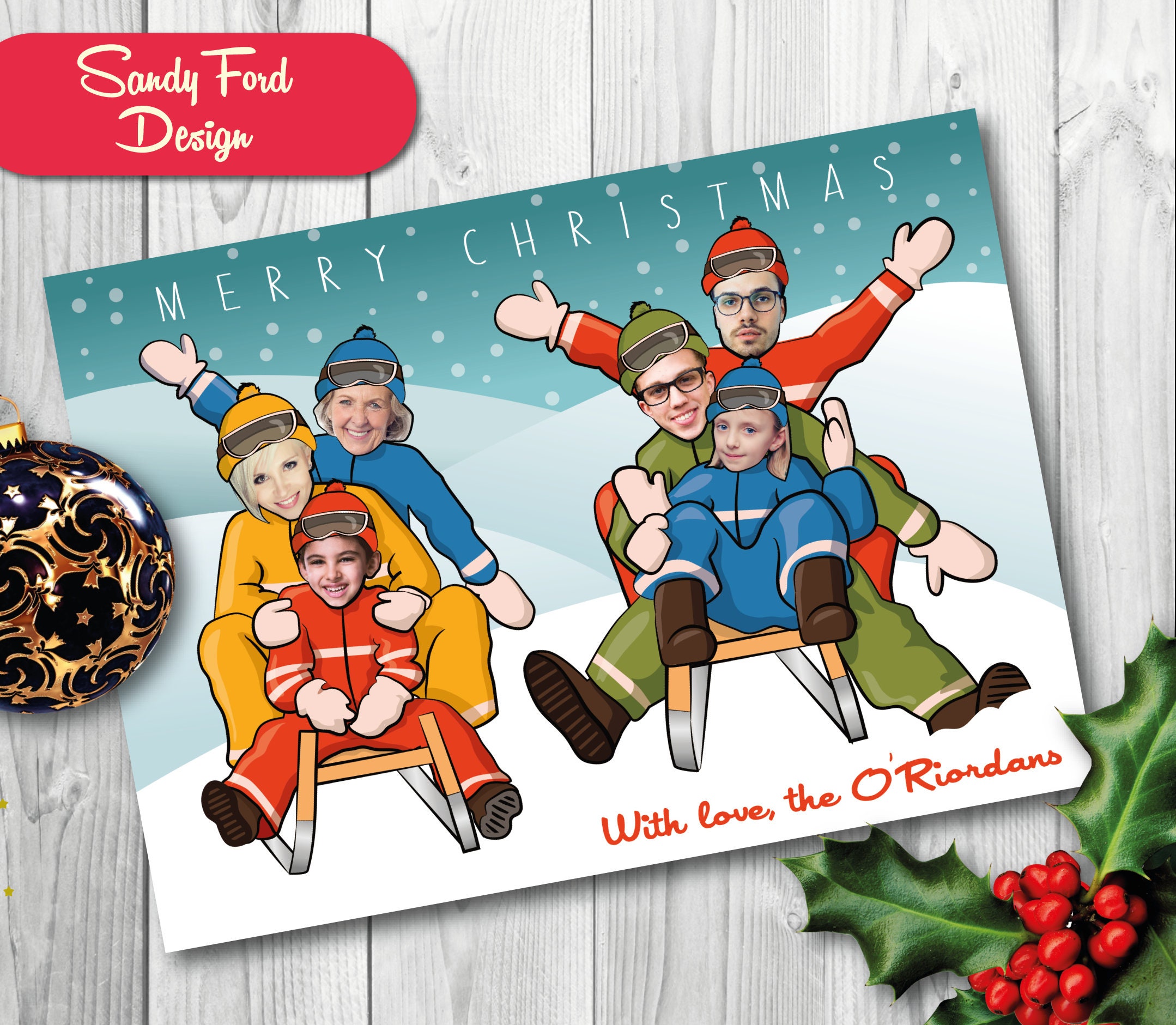 Personalized Family Christmas Card Funny Photo Christmas Card - Etsy Personalized Family Christmas Card Funny Photo Christmas Card - Etsy