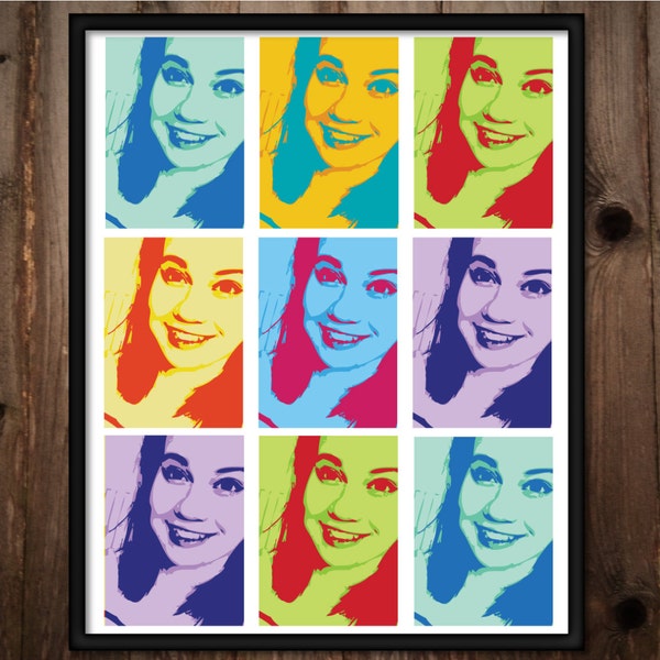 Pop Art Print - created with your own photo - DIGITAL FILE