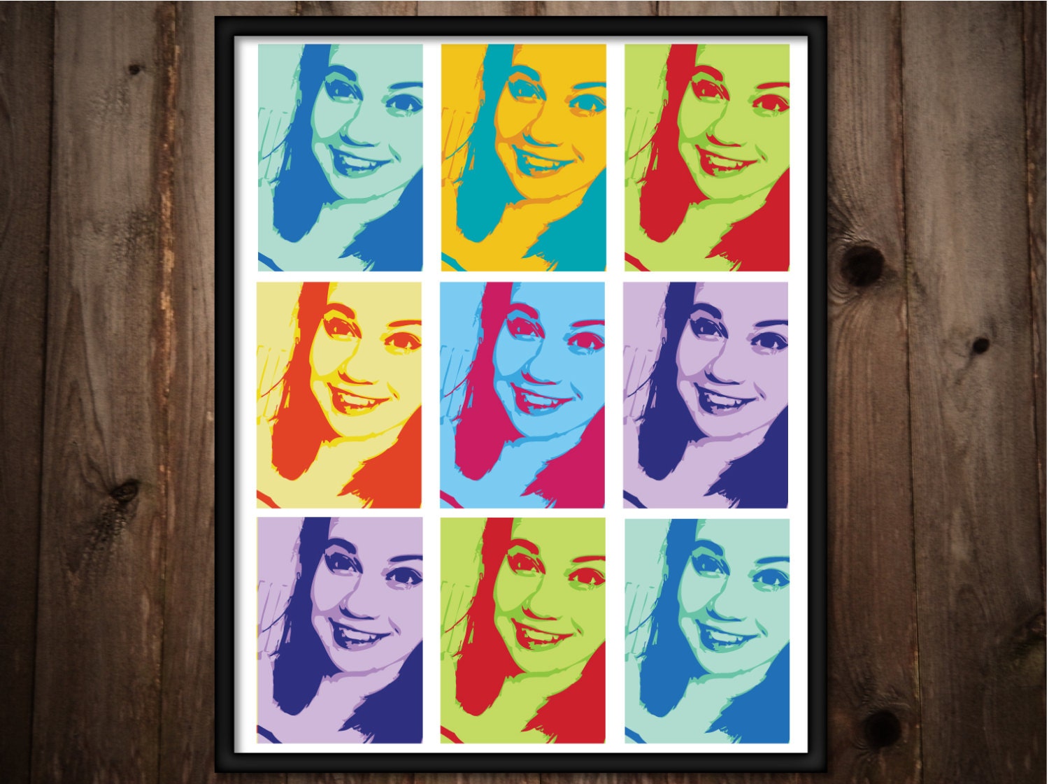 Pop Art Print Created With Your Own Photo DIGITAL FILE Etsy UK