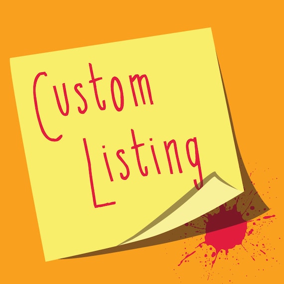 Custom Listing for Sarah