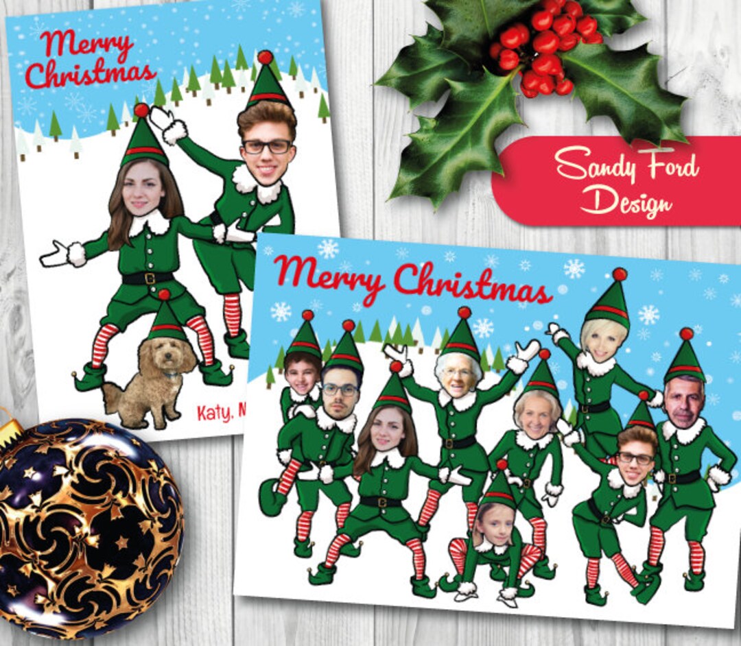 Personalized Family Christmas Card Funny Photo Christmas Card Personalized Family Christmas Card Funny Photo Christmas Card