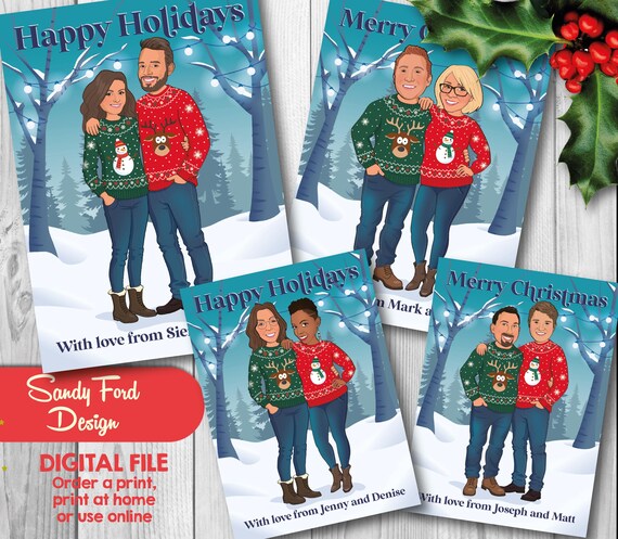 2 person holiday sweater discount