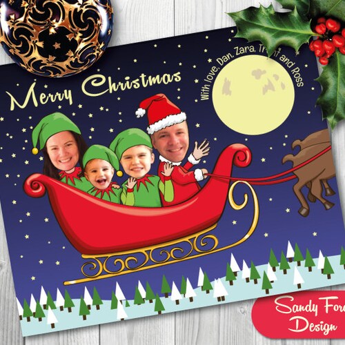 Personalized Family Christmas Card Funny Photo Christmas Card - Etsy Ireland
