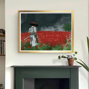 Ghost of Tsushima, Samurai painting. Wall art. Digital art.