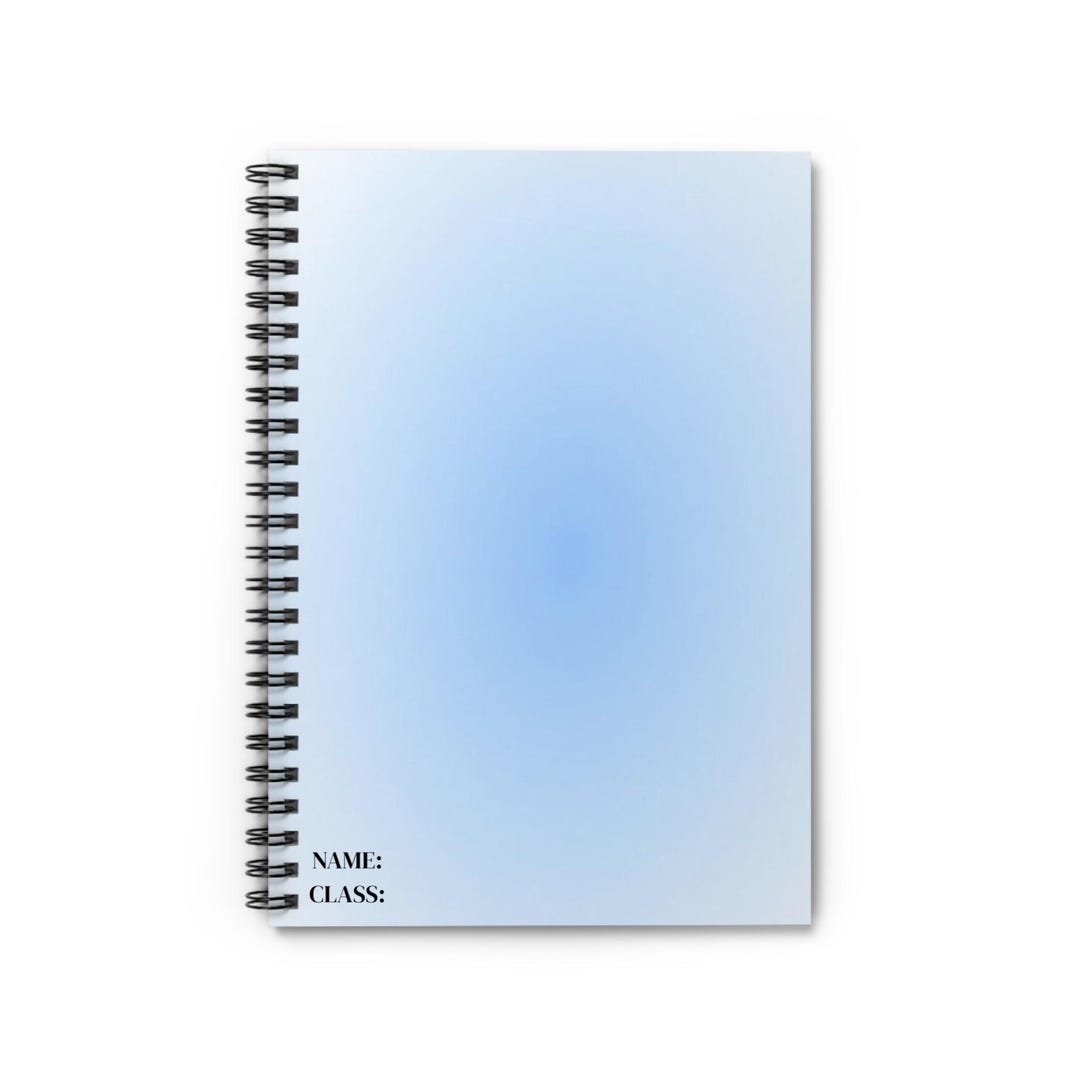 Aura Blue Spiral Notebook - Perfect for School, Journaling, or ...