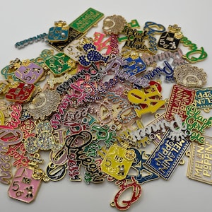 4pc Bling colorful Charms Set