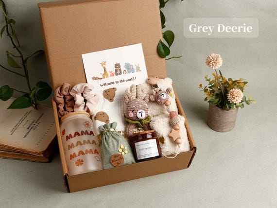 New Mom Care Package, New Baby gift box, Welcome Baby Gift, Birthday Gift, Self Care Gift, Congratulations, Gift For Her, Cozy Gift