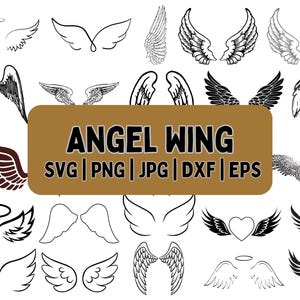 Angel Wings Svg| Angel Wings Png| Angel wings Clipart| Angel In Heaven Svg| Angel wings Cut Files| Svg Files For Cricut| Angel wing