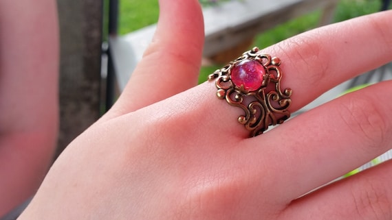 Dragons breath fire opal deals ring