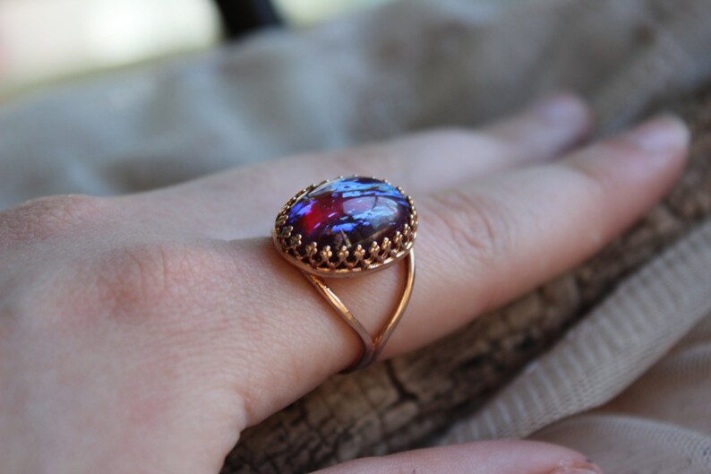 Dragons Breath Opal Gift For Her Rose Gold Large Dragons Breath Opal Ring Fire Opal In Rose Gold Mexican Fire Opal Fire Opal Ring Jewelry Statement Rings Alphafarming Com
