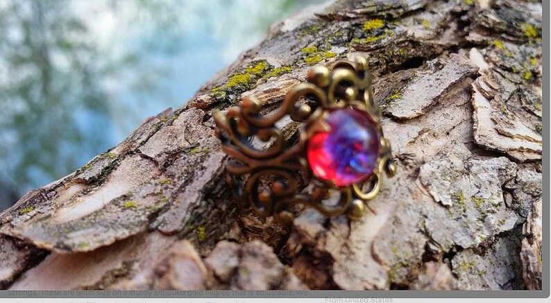 Mystic Dragon Fire Necklace, Dragon Breath Opal Pendant, Fantasy RPG Cosplay Ren Faire Jewelry image 8
