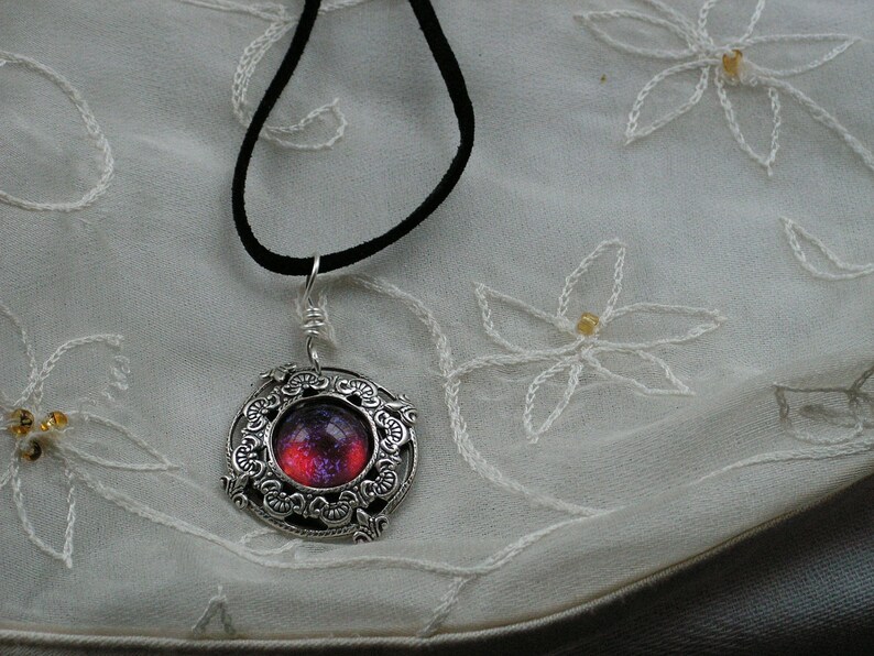 Free Shipping Opal Necklace Fire Opal Necklace Fall gifts Leather Bridesmaid necklaces Weddings September Mexican Fire Opal Necklace