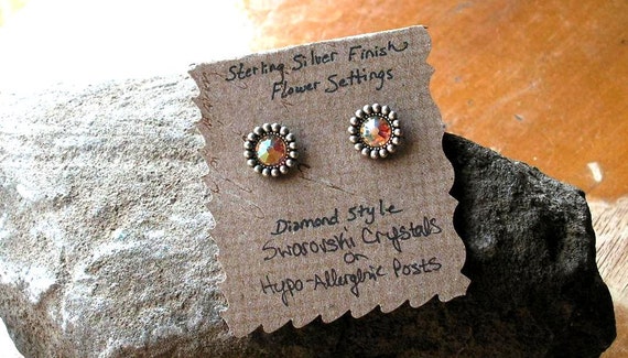 1 Paio di Orecchini in Argento Sterling 925, Orecchini a Perno per