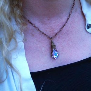 Alexandrite Jewelry set, Color Play Necklace, Wedding, with Swarovski Crystals, Bride, Cosplay, LARP, Wife Gift, Birthday Gift, Fall Gifts