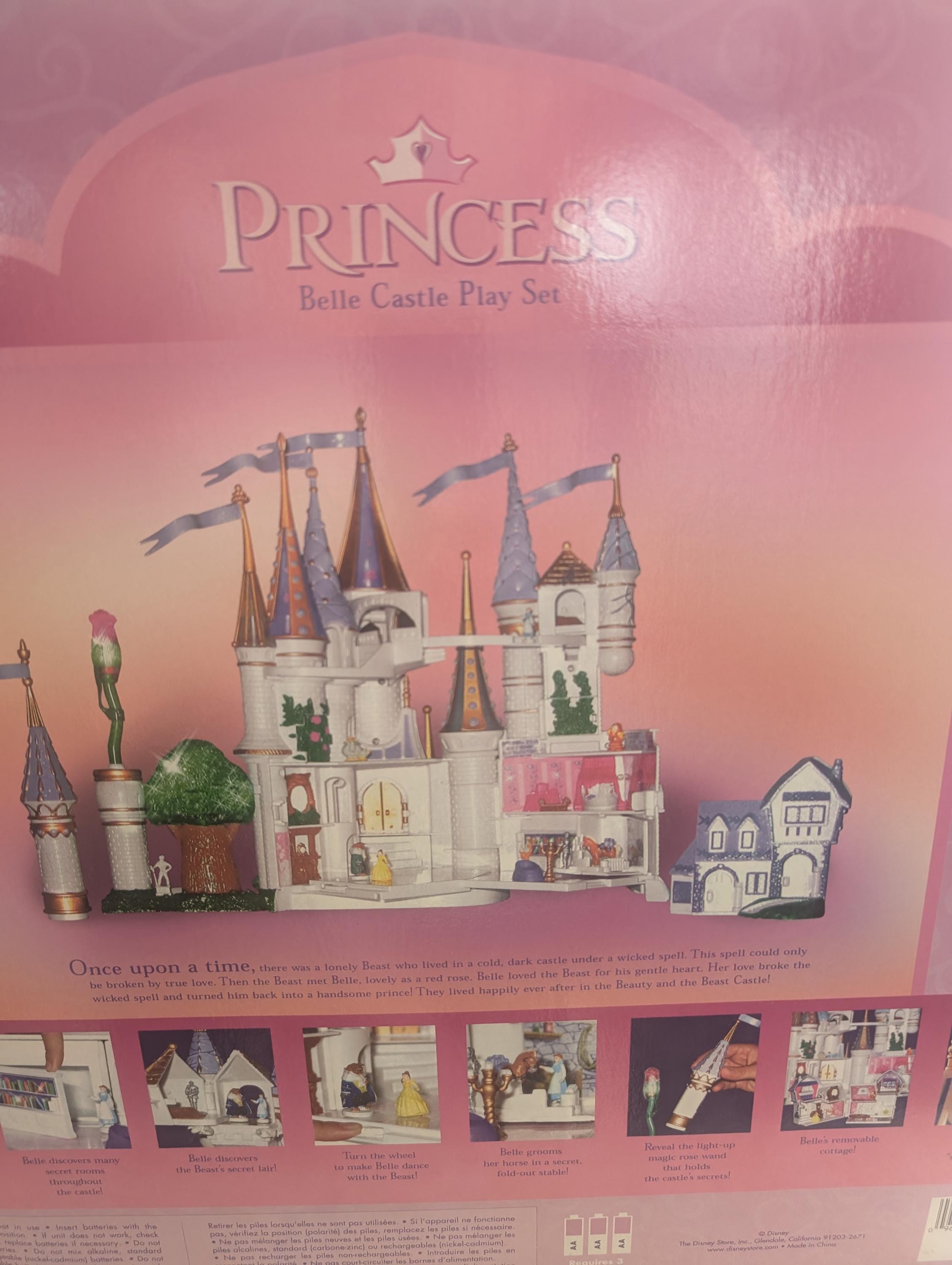 Disney Store Vintage Beauty and the Beast Castle, Polly Pocket
