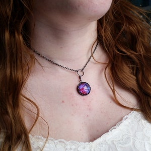Medieval Fire Necklace, Fire Opal Necklace, Blackened SS Finish, Leaves and Twigs Necklace, Wood, Wife Gift, Ren Faire, Fall Gift, Christmas