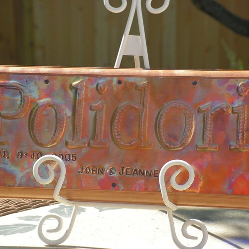 Wedding Sign, Anniversary Sign, Wedding decor, Copper Sign, Custom Sign, Coordinate sign, Est. date, Barn Arch sign, heritage shops sign, Signs