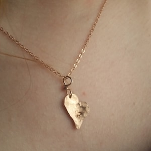 Gold Heart Necklace, Initials Heart Necklace, Personalized Gift, Sterling Silver, Rose Gold, Custom gift, Free Shipping, Graduation Gift