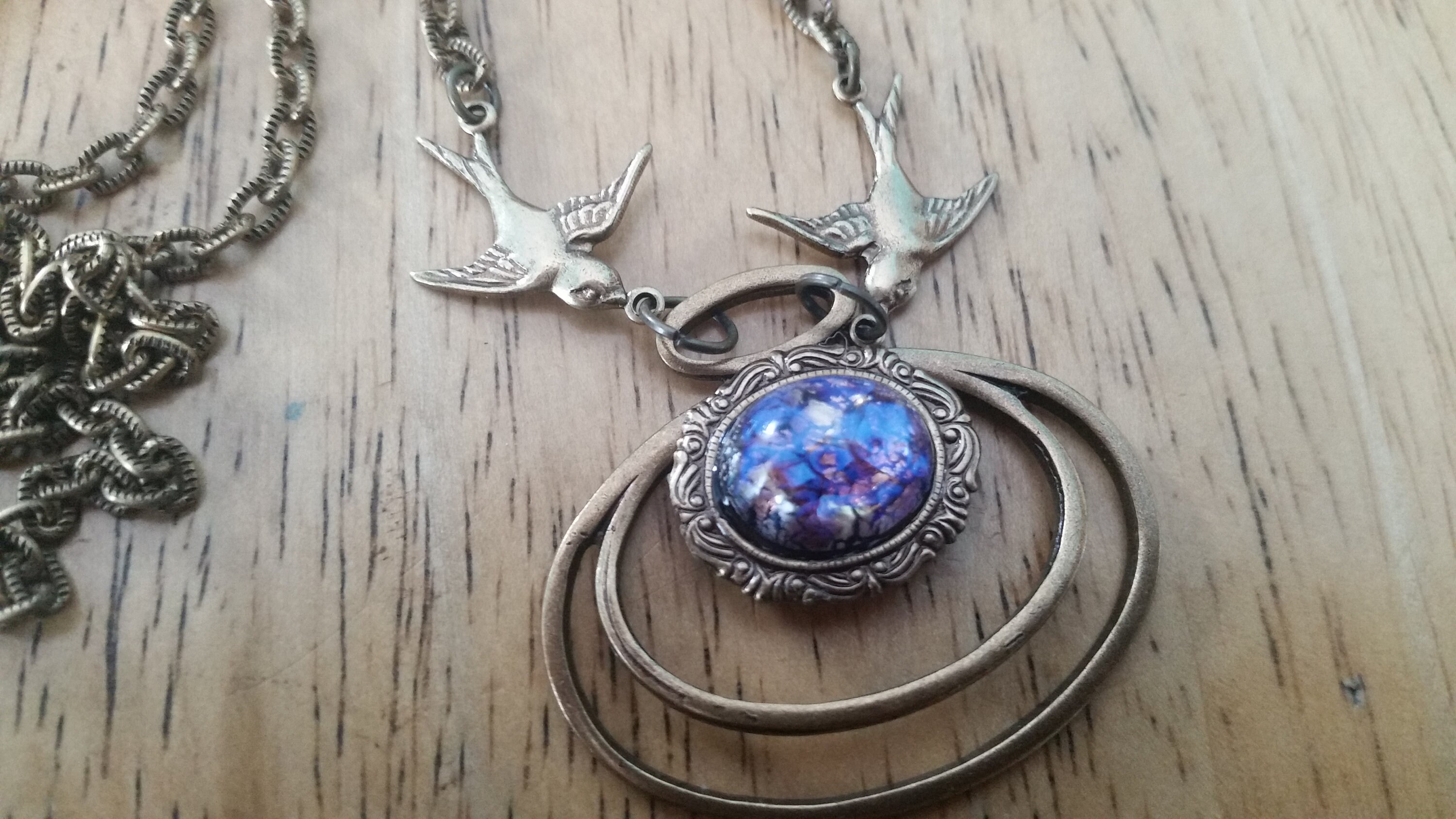 Amethyst Opal Necklace Amethyst Opal Earrings Amethyst Fire | Etsy