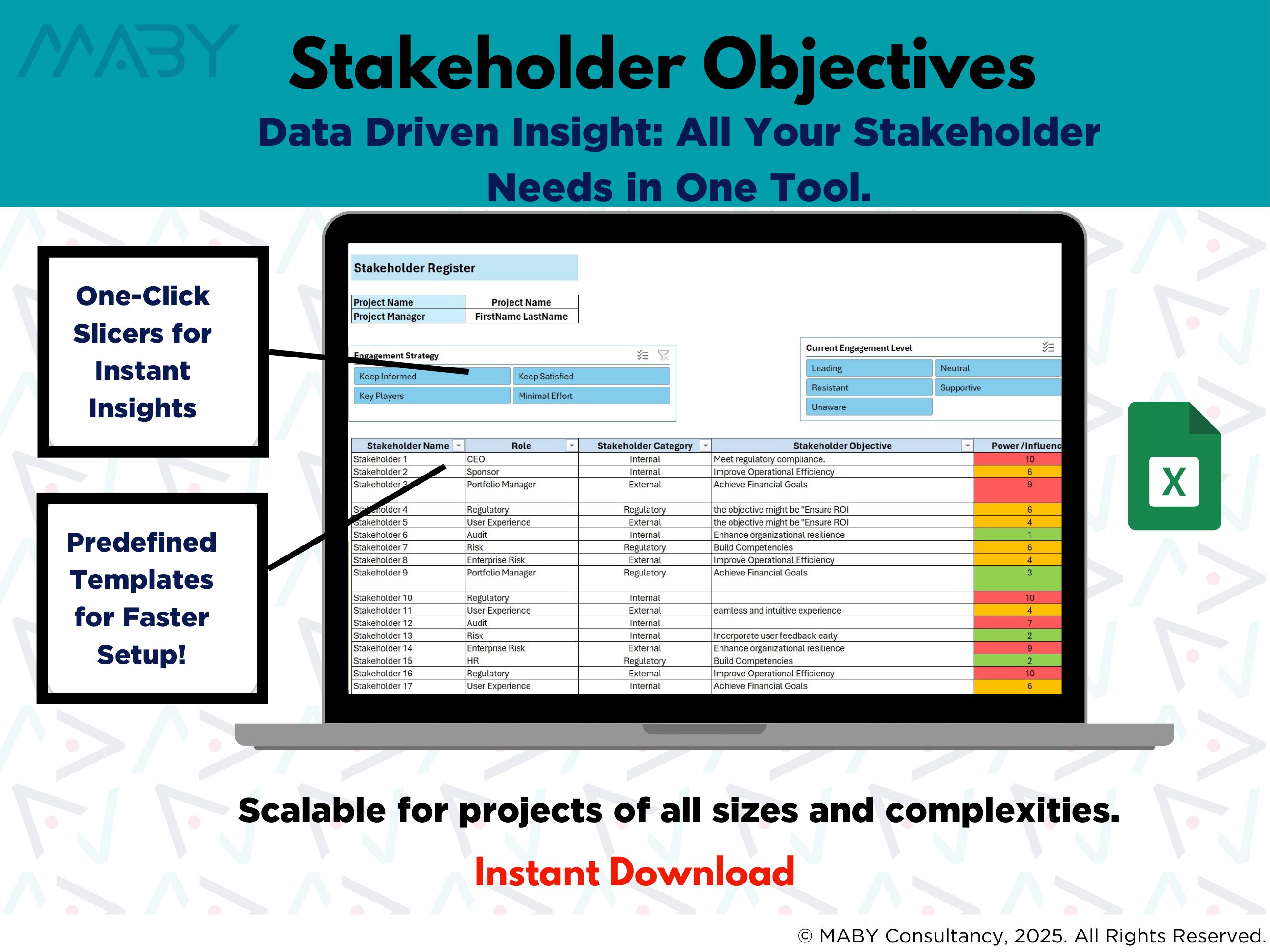 Stakeholder Engagement Tool, Analysis, Mapping (digital Download) - Etsy