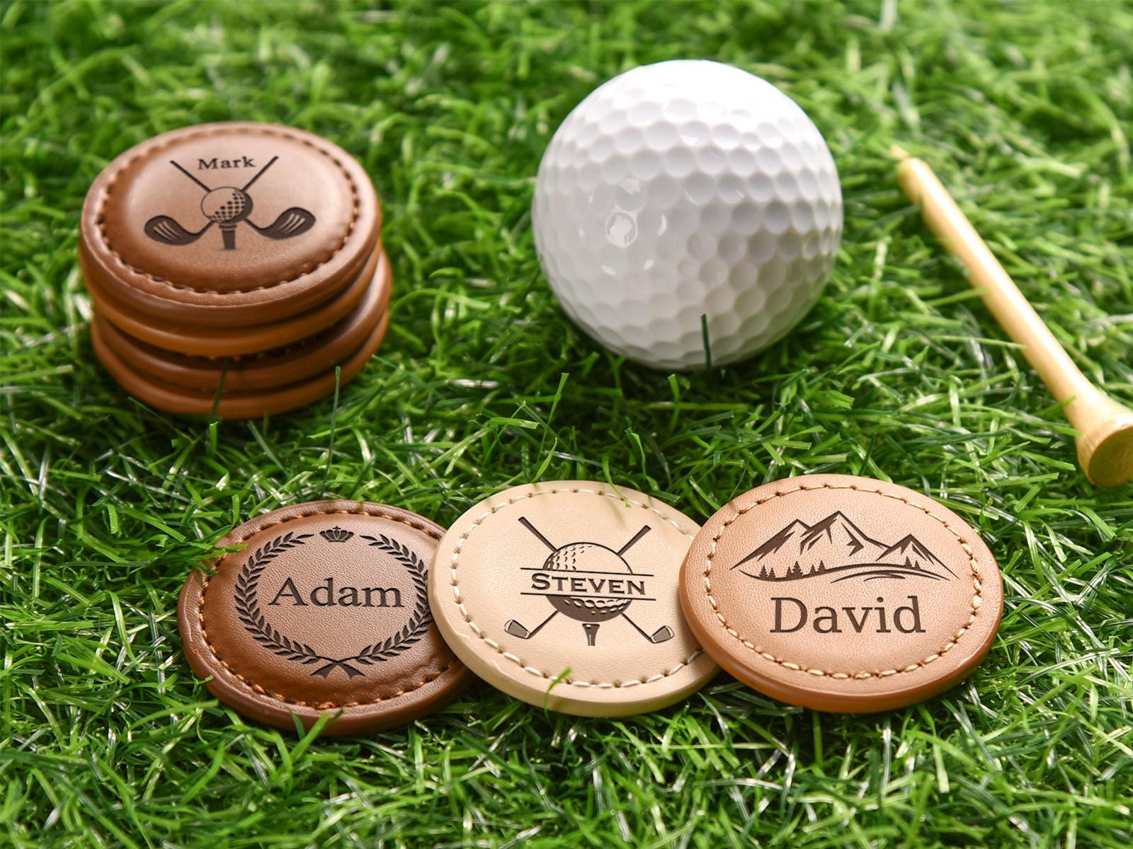 Personalized Golf Ball Marker, Engraved Golf Ball Marker, Great Gifts For Golfers, Groomsmen Golfer Gifts, Personalized Gifts for Men