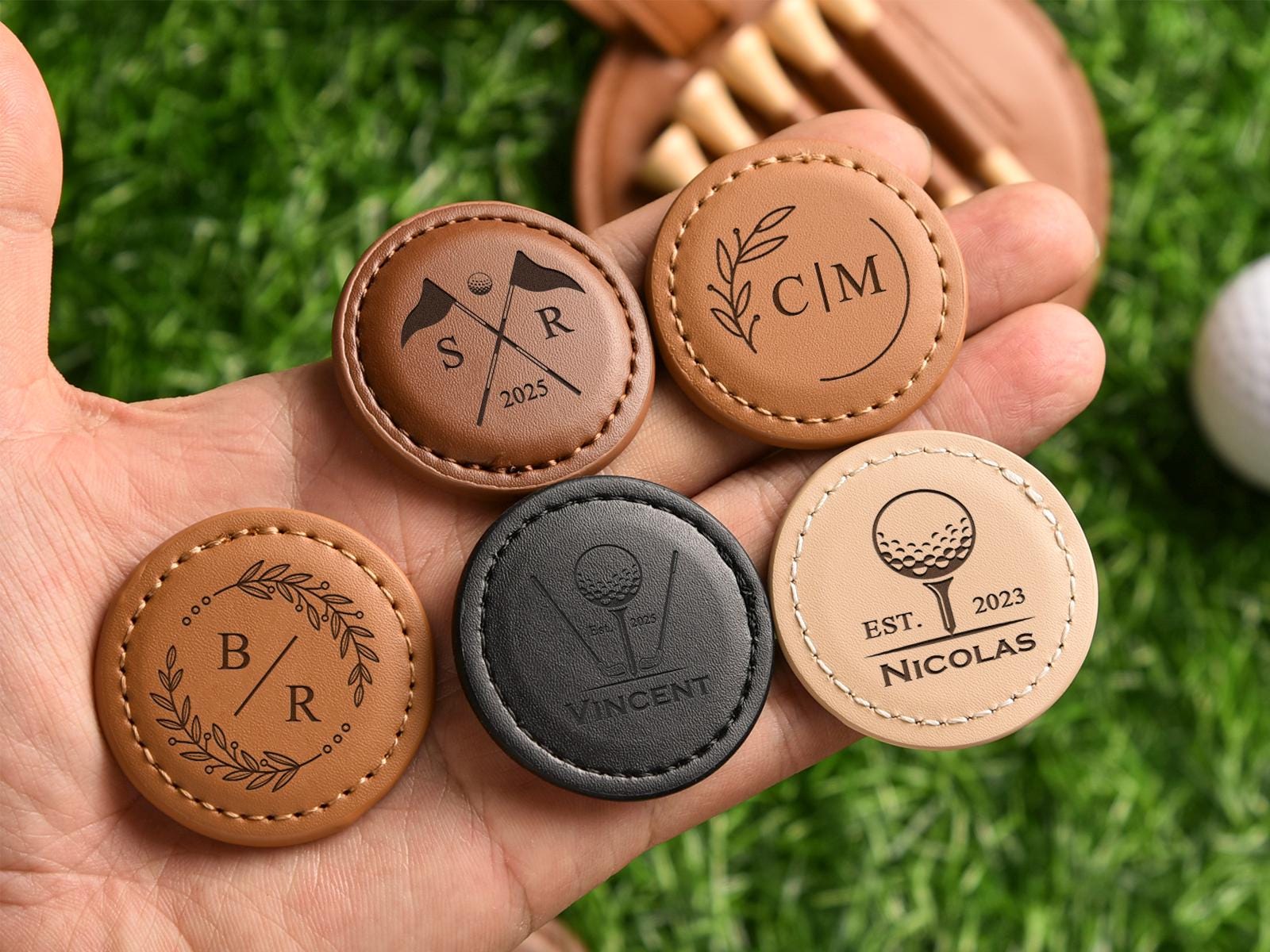 Personalized Golf Ball Marker, Engraved Golf Ball Marker, Great Gifts For Golfers, Groomsmen Golfer Gifts, Personalized Gifts for Men