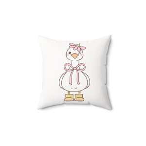 Bonita almohada decorativa de pato de doble cara, cojín decorativo para el hogar, habitación infantil, regalo de baby shower, almohada para guardería, decoración de primavera.