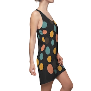 Polka Dot Racerback Dress: Women&#39;s Sporty Summer Outfit
