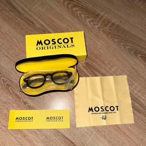 BNWT Vintage Retro Moscot Modern Optical Johnny Depp LEMTOSH Vintage Clear Frames EyeGlasses Medium Leopard Colour Frame