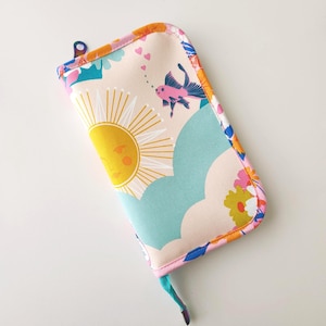 Double Pocket Pouch Clear Vinyl Project Bag Sunshine Typewriter Goldfish Ruby Star Society Best Day Ever Handmade Zip Around Bag