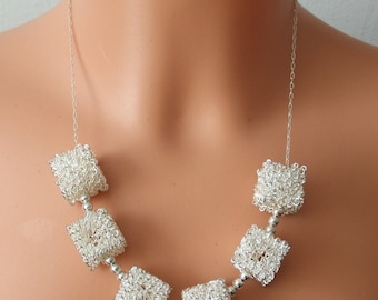 Metal Cubes Necklace