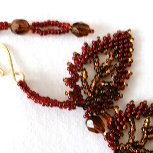 Beaded Leaf Necklace image 2