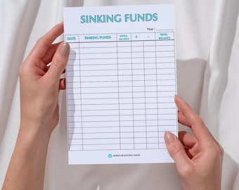 Sinking Funds Tracker | Digital Download | PDF Printable | 8.5"x11" size