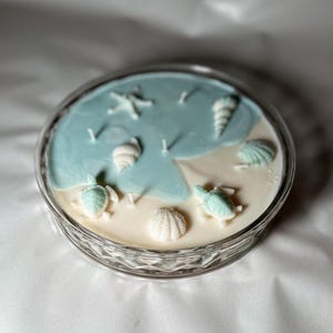 Ocean Candle, Soy Candle, Beach Candle, Coastal Decoration, Decorative Candle, Home Decor Candle, Handmade Candle, Coastal Candle