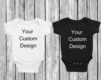 PERSONALIZED production onesie Custom Design Onesies \u00ae ; Custom Onesie\u00ae ; Personalized Onesie ; Baby shower gift ; Baby bodysuit ; new baby