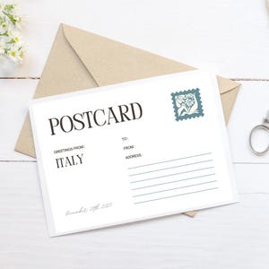 Postcard Travel Greeting, Modern Vacation Souvenir, Perfect for Sending Memories, Thoughtful Travel Gift Idea