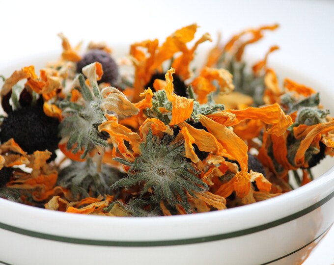 Dried Rudbeckia Blossoms 30gm Natural Dye Flowers Dry Etsy