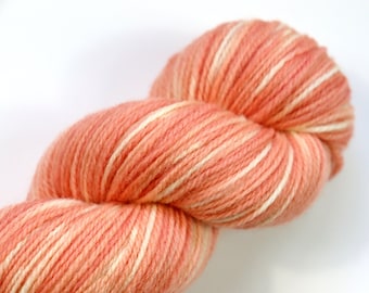Madder Natural dyed yarn, hand dyed yarn, fingering weight yarn, shawl yarn, plant dyed yarn, hand painted yarn, red tonal yarn