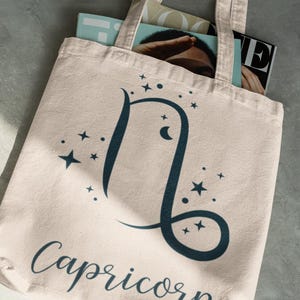 Capricorn Tote Bag, Capricorn Zodiac Gift, Astrology Tote, Capricorn Season Merch, Earth Sign Bag, Capricorn Birthday Gift, Accessories
