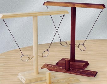 Wooden Ring Toss Game: Home Bar Party Games