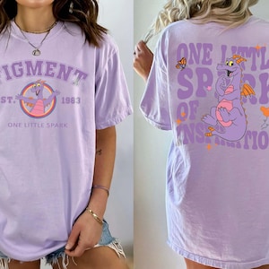 Vintage Disney Figment Comfort Colors Shirt, One Little Spark Of Inspiration Shirt, Purple Dragon Shirt, Figment Est 1983 Tee, Disney Epcot