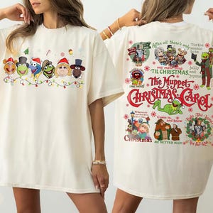 Vintage The Muppet Christmas Carol 2 Sided Shirt, Kermit Holiday Movie Shirt, Festive Muppets Holiday Shirt, Xmas Family Gift