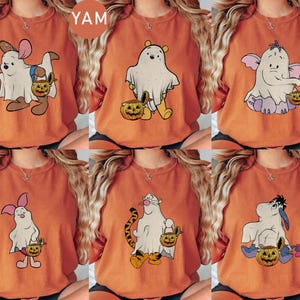 Retro Winnie The Pooh Ghost Halloween Shirt, Winnie The Pooh Halloween Shirt, Pooh and Friends Halloween Tee, Pooh Ghost, Disney Halloween