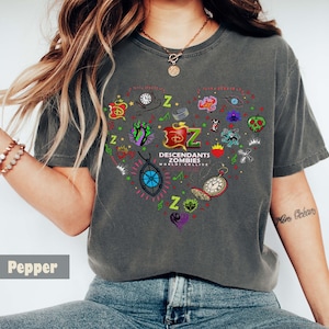 Disney Descendants Zombies Worlds Collide Tour passendes Shirt, Disney Der Aufstieg der roten Gruppe Shirt, Sommer Musik Festival 2025 T-Shirt